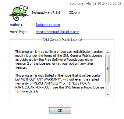 Notepad++ - бесплатный редактор текстовых файлов