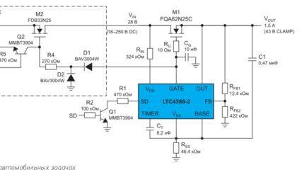 Микросхема LTC4366 надежная защита от скачков напряжения до 500 В